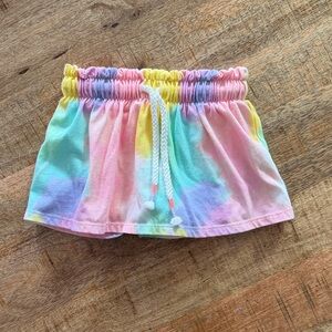 Multicolor Tie-Dye Skort